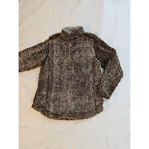 Simply Southern Fleece 1/4 Zip Pullover Soft Fuzzy Women's M